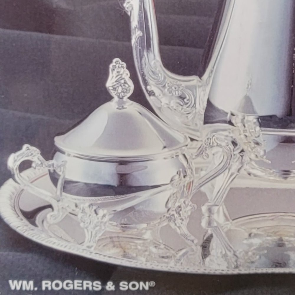Vintage William Rogers Silver Plated Coffee Teapot Set